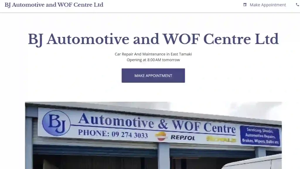 BJ Automotive and WOF Centre