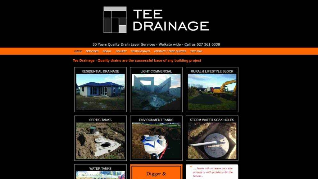 Tee Drainage