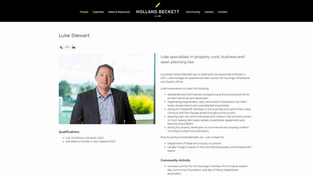 Luke Stewart – Holland Beckett Law