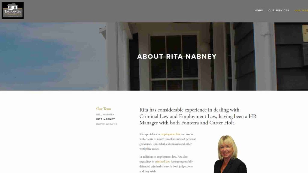 Rita Nabney – Tauranga Chambers