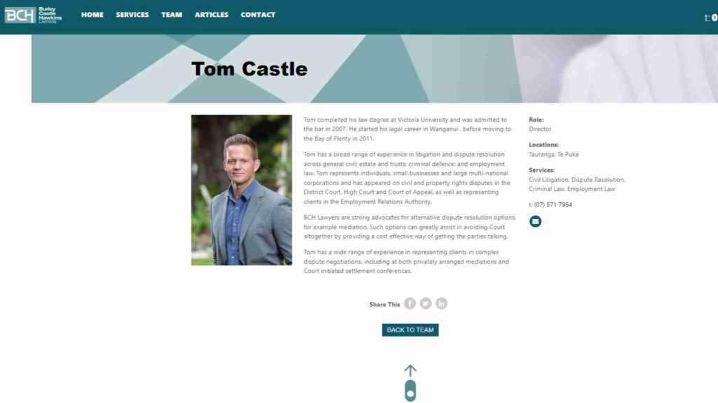 Tom Castle – Burley Castle Hawkins Lawyers